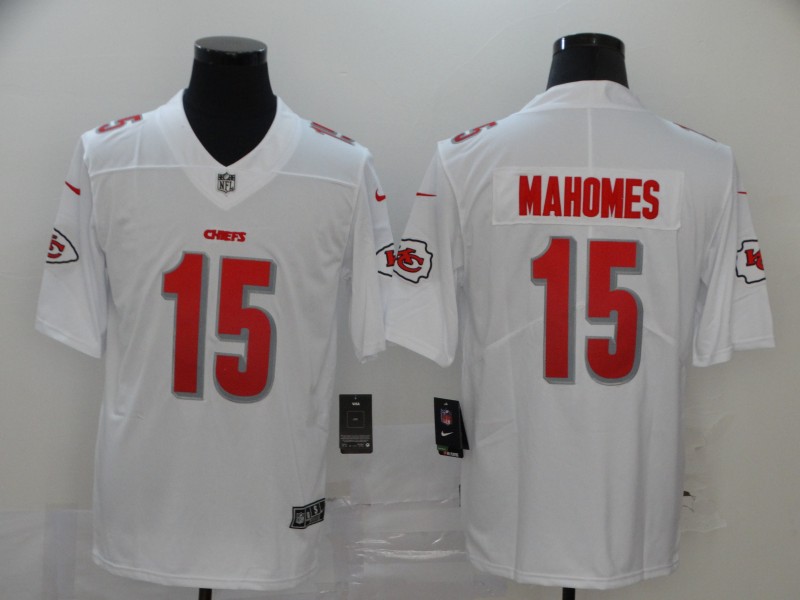 Men Kansas City Chiefs 15 Mahomes white Nike Vapor Untouchable Stitched Limited NFL Jerseys